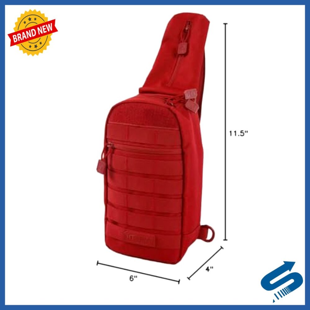 Tactical Sling Bag Durable Polyester Multi-Pocket… - image 6